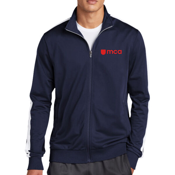 **CLOSEOUT ITEM** Tricot Track Jacket - Embroidered Logo Thumbnail
