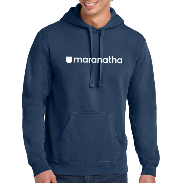 **CLOSEOUT ITEM** Ring Spun Hooded Sweatshirt - Printed Logo Thumbnail