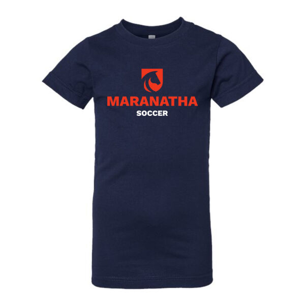 **CLOSEOUT ITEM** Girls' Fine Jersey Tee - Printed Logo Thumbnail