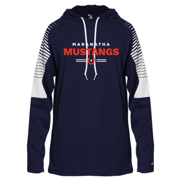 **CLOSEOUT ITEM** Lineup Hooded Long Sleeve T-Shirt - Printed Logo Thumbnail