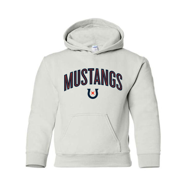 **CLOSEOUT ITEM** Heavy Blend Youth Hooded Sweatshirt - Printed Logo Thumbnail