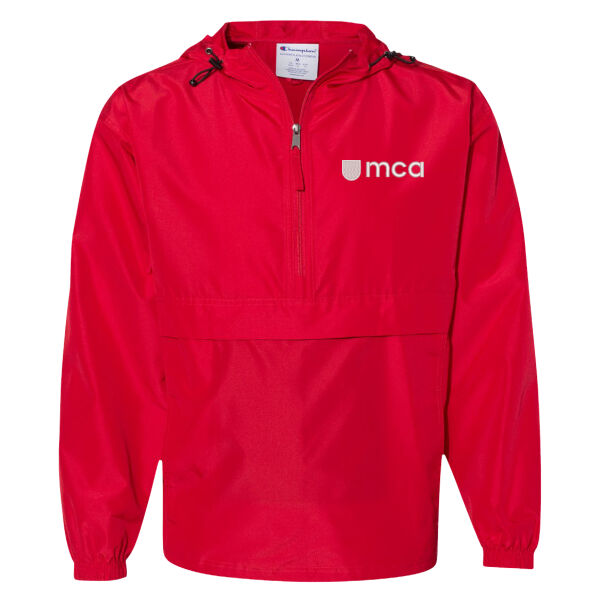**CLOSEOUT ITEM** Packable Quarter-Zip Jacket - Embroidered Logo Thumbnail