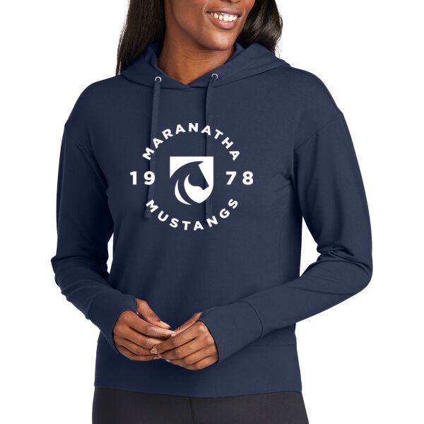 **CLOSEOUT ITEM** Ladies Sport Wick ® Flex Fleece Pullover Hoodie - Printed Logo Thumbnail