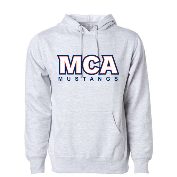 **CLOSEOUT ITEM** Midweight Hooded Pullover Sweatshirt - Applique Logo Thumbnail