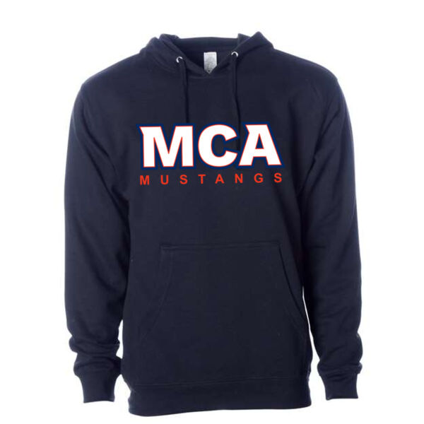**CLOSEOUT ITEM** Midweight Hooded Pullover Sweatshirt - Applique Logo Thumbnail