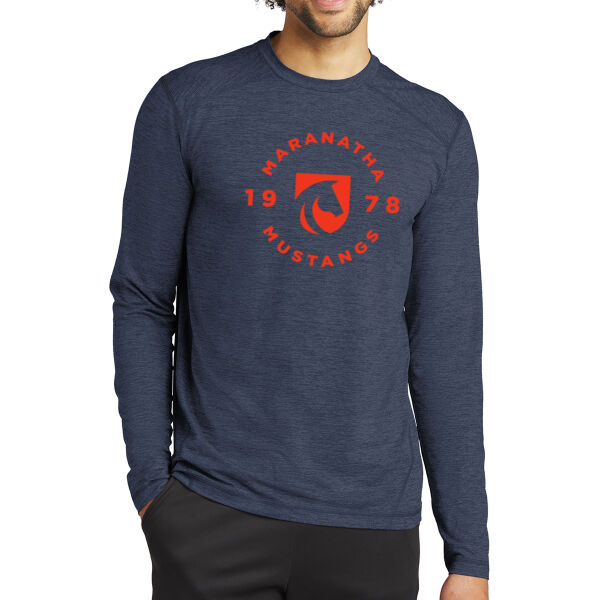 **CLOSEOUT ITEM** Sport-Tek® Exchange 1.5 Long Sleeve Crew - Printed Logo Thumbnail