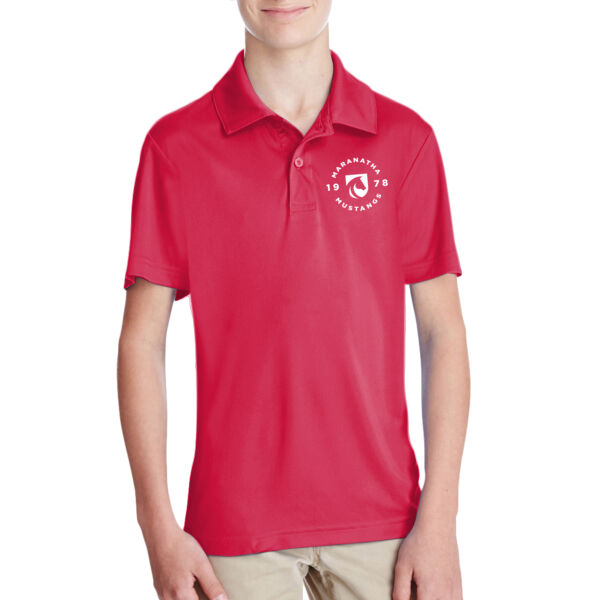 **CLOSEOUT ITEM** Youth Zone Performance Polo - Printed Logo Thumbnail