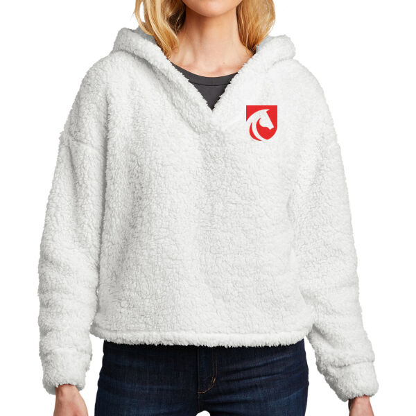 Port Authority® Ladies Cozy Fleece Hoodie - Embroidered Logo Thumbnail