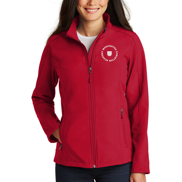 Port Authority® Ladies Core Soft Shell Jacket - Embroidered Logo Thumbnail