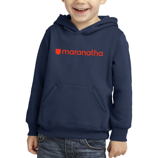 Port & Company® Toddler Core Fleece Pullover Hooded Sweatshirt - Printed Logo Thumbnail