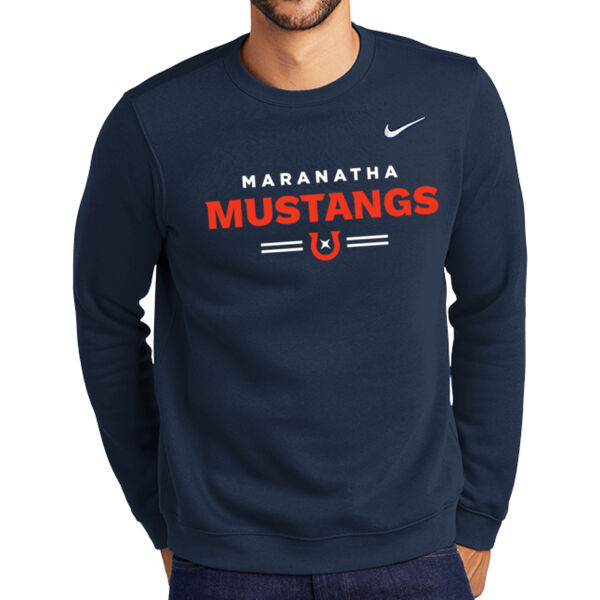 Nike Club Fleece Crew - Printed Logo Thumbnail