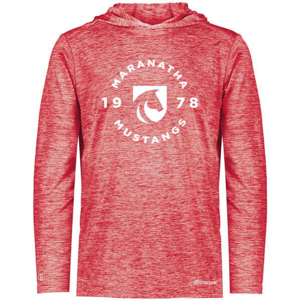 Holloway - Electrify Coolcore Hooded Long Sleeve Tee - Printed Logo Thumbnail