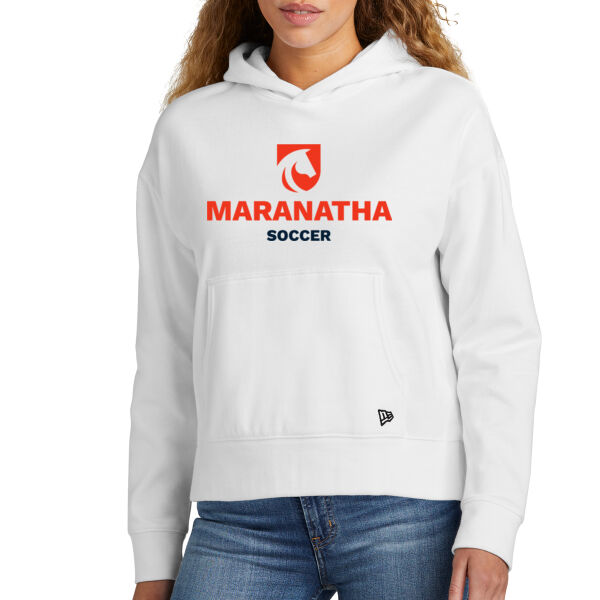 New Era® Ladies Comeback Fleece Pullover Hoodie - Printed Logo Thumbnail