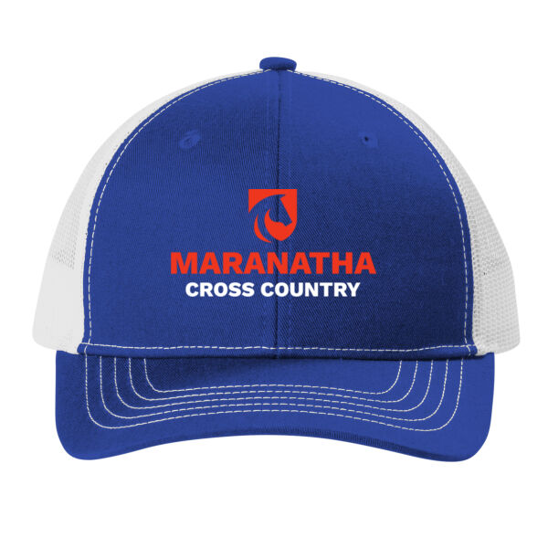 Port Authority® Youth Snapback Trucker Cap - Embroidered Logo Thumbnail