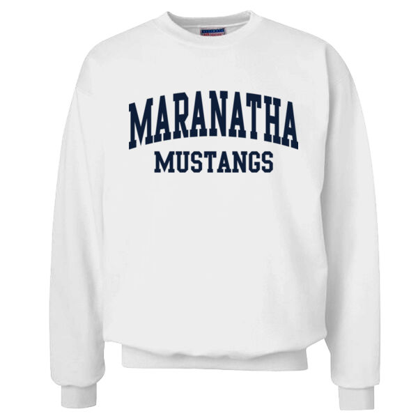 Hanes® Ultimate Cotton® - Crewneck Sweatshirt - Applique Logo Thumbnail