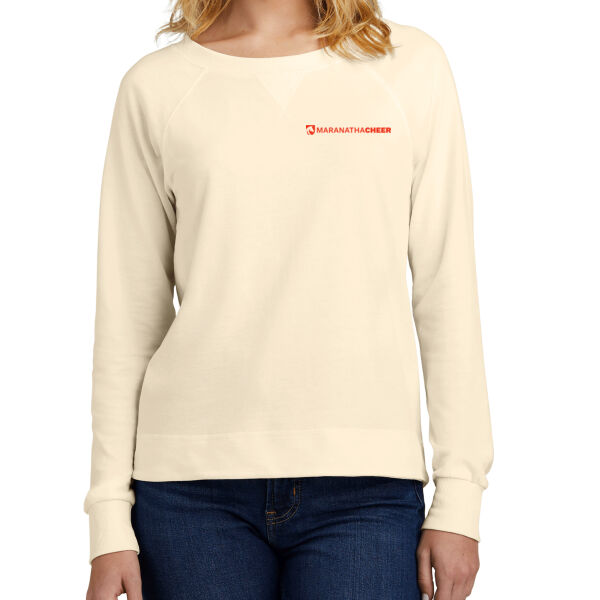 District® Women’s Featherweight French Terry™ Long Sleeve Crewneck - Embroidered Logo Thumbnail
