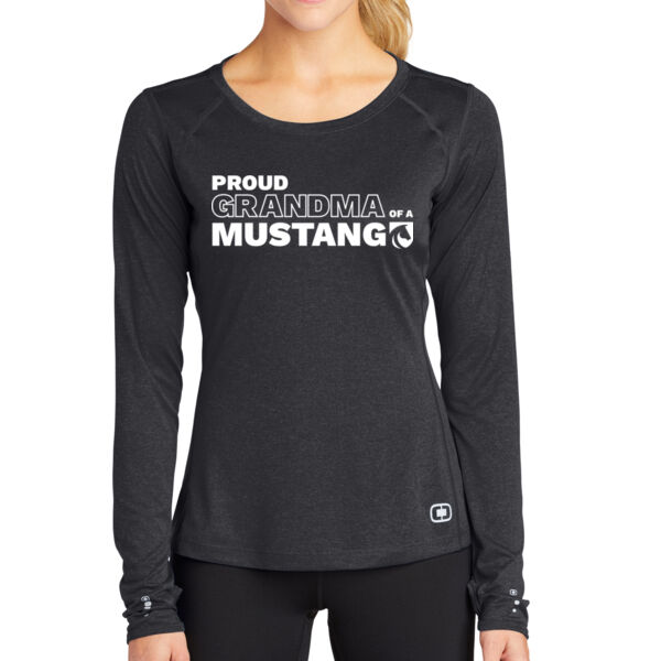 OGIO® Ladies Long Sleeve Pulse Crew - Printed Logo Thumbnail