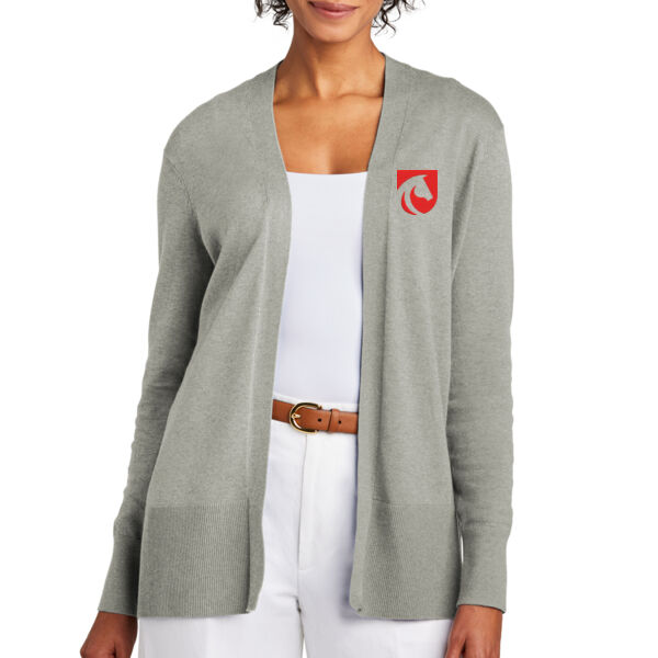 Brooks Brothers® Women’s Cotton Stretch Long Cardigan Sweater - Embroidered Logo Thumbnail