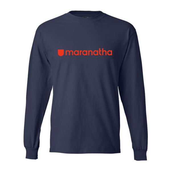 Hanes - Beefy-T Long Sleeve T-Shirt - Printed Logo Thumbnail