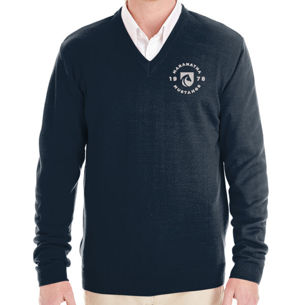 Harriton Pilbloc V-Neck Sweater - Embroidered Logo Thumbnail
