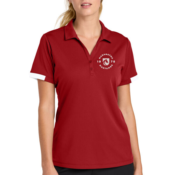 Sport-Tek Womens Club Colorblock Polo - Embroidered Logo Thumbnail