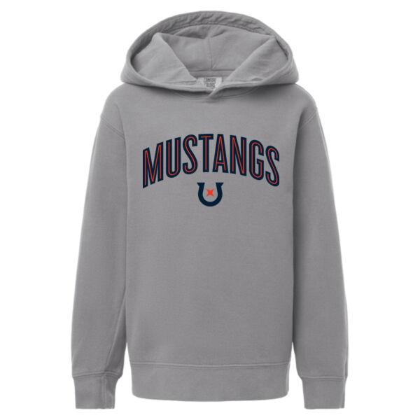 Comfort Colors - Youth Garment-Dyed Lightweight Fleece Hooded Sweatshirt - pRINTED lOGO Thumbnail