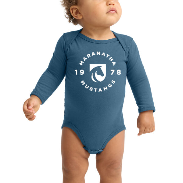Rabbit Skins Infant Long Sleeve Jersey Bodysuit - Printed Logo Thumbnail