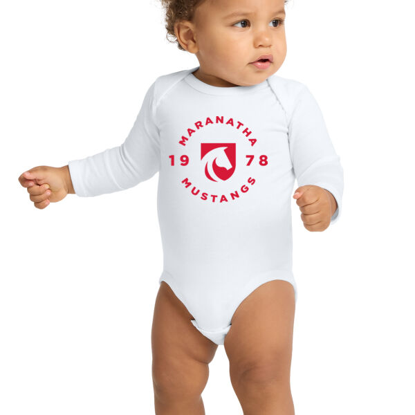 Rabbit Skins Infant Long Sleeve Jersey Bodysuit - Printed Logo Thumbnail