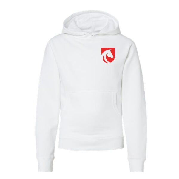 Independent Trading Co Youth Midweight Hooded Sweatshirt - Embroidered Logo Thumbnail