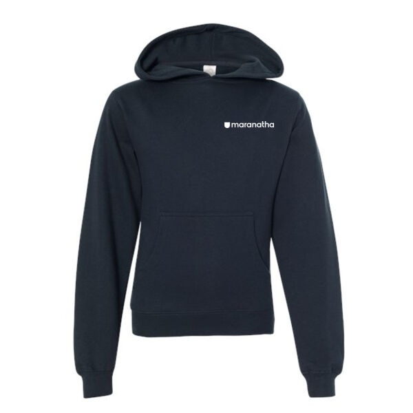 Independent Trading Co Youth Midweight Hooded Sweatshirt - Embroidered Logo Thumbnail