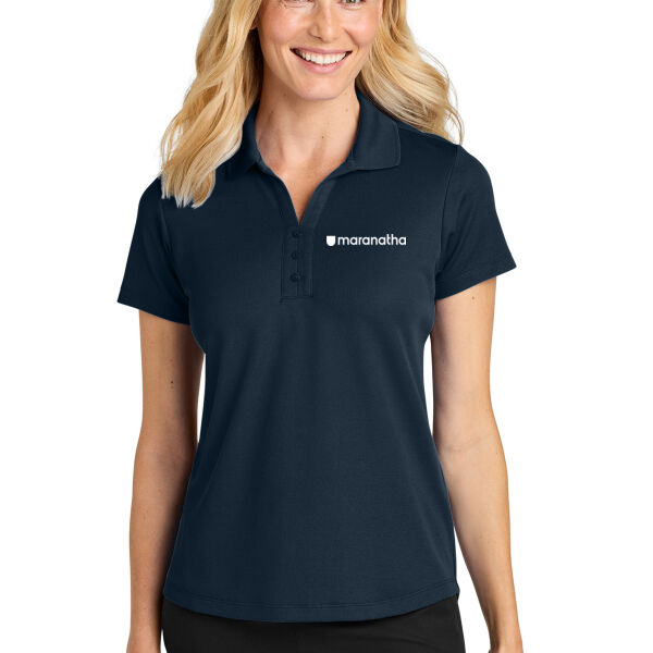 Port Authority Women's Plaited Pique Polo - Embroidered Logo Thumbnail