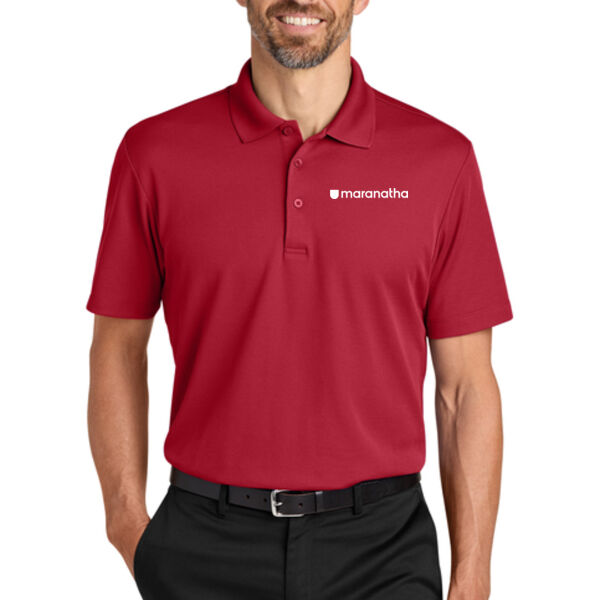 Port Authority Plaited Pique Polo - Embroidered Logo Thumbnail