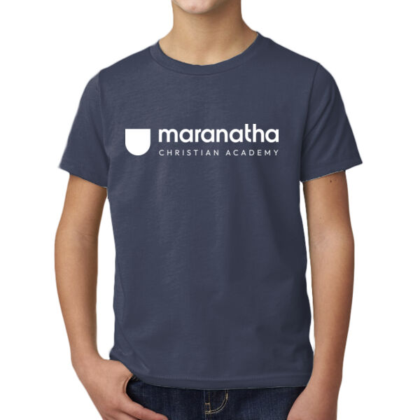 **CLOSEOUT ITEM** Youth CVC Short Sleeve Crew - Printed Logo Thumbnail