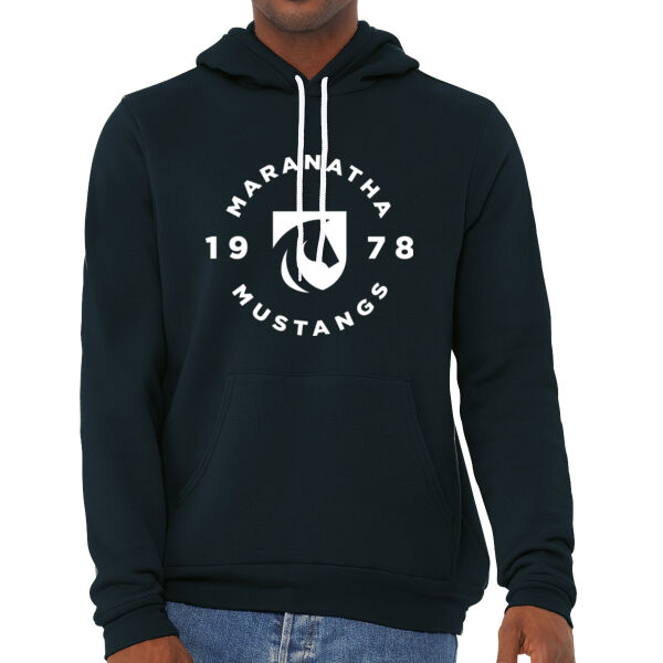 **CLOSEOUT ITEM** Unisex Sponge Fleece Pullover Hoodie - Printed Logo Thumbnail