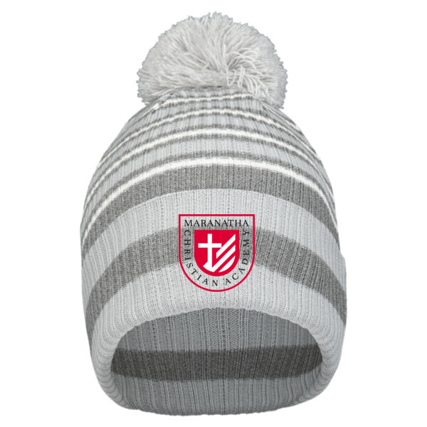 Holloway - 8 1/2" Spirit Pom Beanie - Embroidered Logo Thumbnail