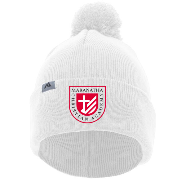 Pacific Headwear - Knit Fold Over Pom-Pom Beanie - Embroidered Logo Thumbnail