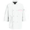 Eight Pearl Button Chef Coat with Thermometer Pocket Thumbnail