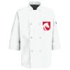Eight Pearl Button Chef Coat with Thermometer Pocket Thumbnail