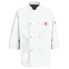 Eight Pearl Button Chef Coat with Thermometer Pocket Thumbnail