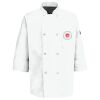 Eight Pearl Button Chef Coat with Thermometer Pocket Thumbnail