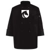 Ten Pearl Button Black Chef Coat Thumbnail