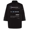 Ten Pearl Button Black Chef Coat Thumbnail