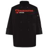 Ten Pearl Button Black Chef Coat Thumbnail