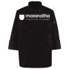 Ten Pearl Button Black Chef Coat Thumbnail