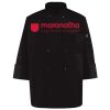 Ten Pearl Button Black Chef Coat Thumbnail