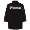 Ten Pearl Button Black Chef Coat Thumbnail