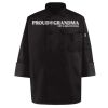 Black Knot Button Chef Coat Thumbnail
